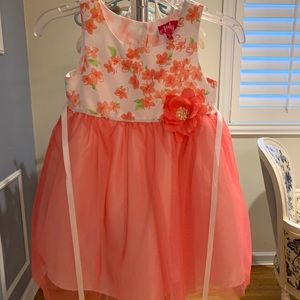 Flower and tulle dress